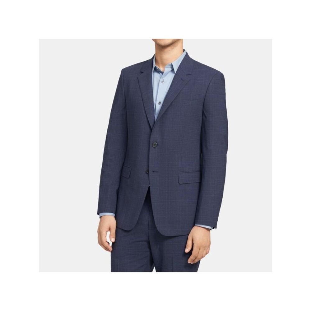 THEORY Mens Blue Single Breasted Extra Slim Fit Suit Separate Blazer 42L